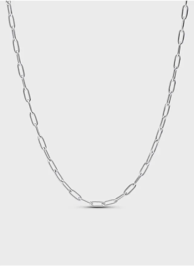 Sterling Silver Link Necklace Silver