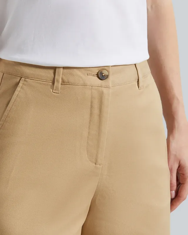 Cropped Wide-Leg Cotton Pants – image 4