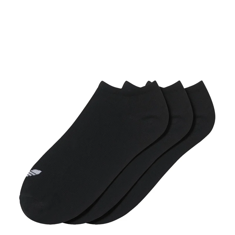 Trefoil Liner Socks (3-Pack) Black