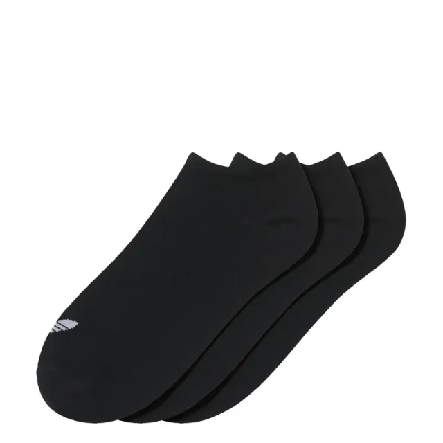 Trefoil Liner Socks (3 Pairs) Black