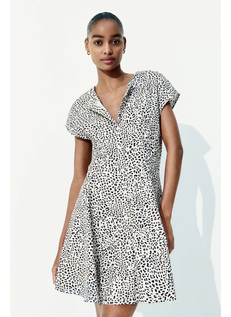 Cotton Button-Front Dress