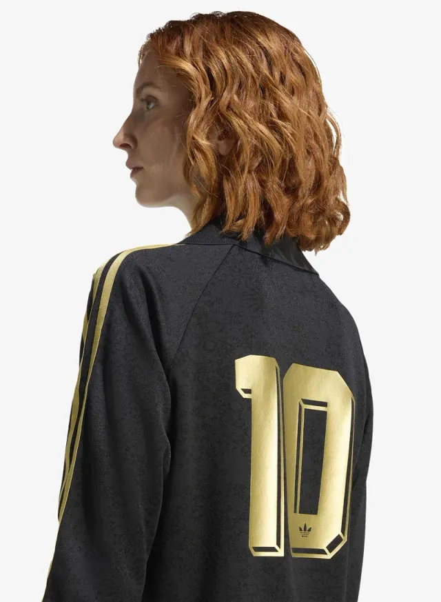 Adidas Originals Women's Black Mini Collared Long-Sleeve Shift Dress with 3-Stripes Design – image 4