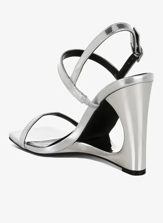 Metallic Fantasy Wedge Sandals Pink – image 3