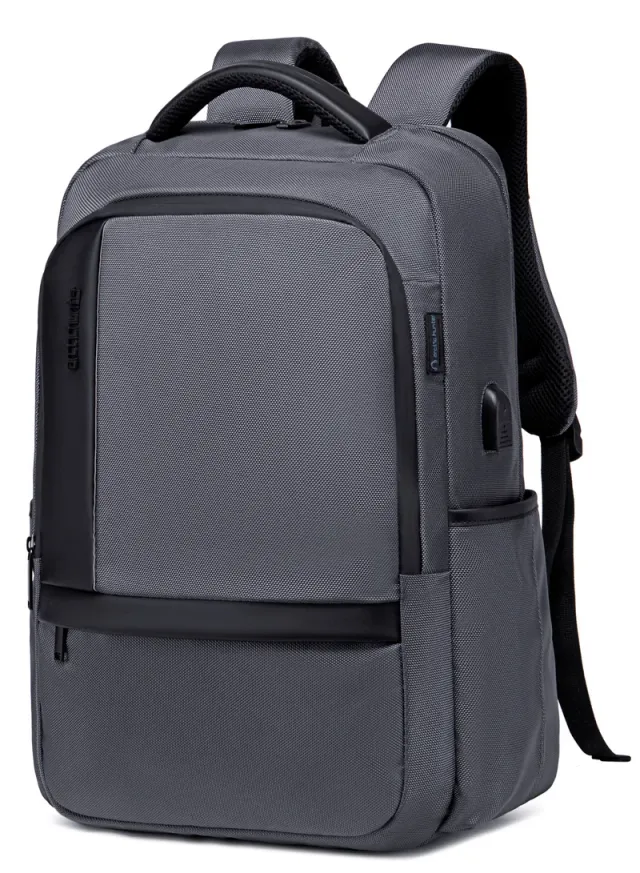 Water Resistant Laptop Travel Backpack with USB Port Black