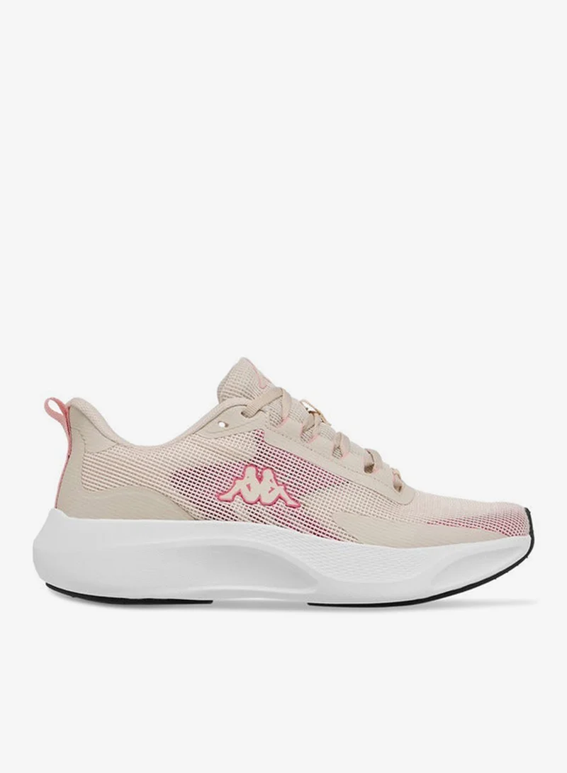 Women's Logo Print Lace-Up Shoes Pale Beige