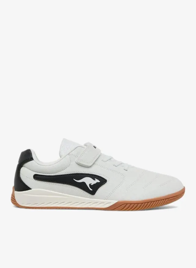 Women's Panelled Hook and Loop Sports Shoes White