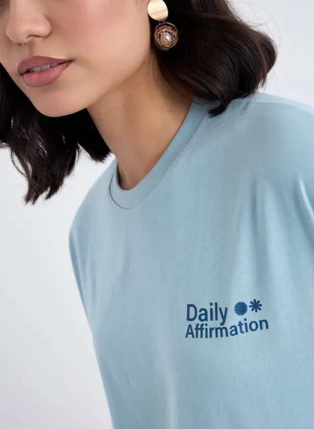 Oversized Dropped Shoulder T-Shirt Beige – image 4