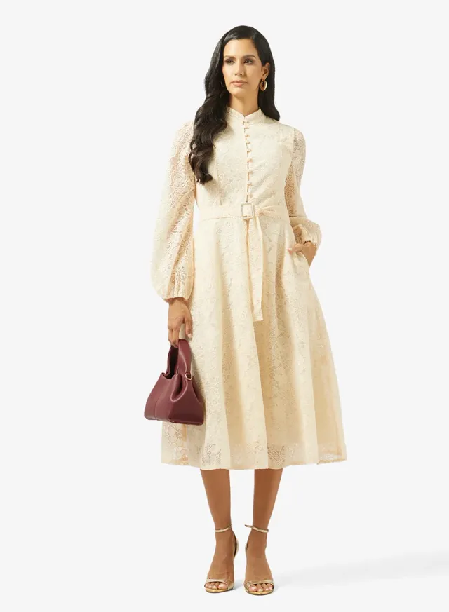 Lace A-Line Dress – image 4