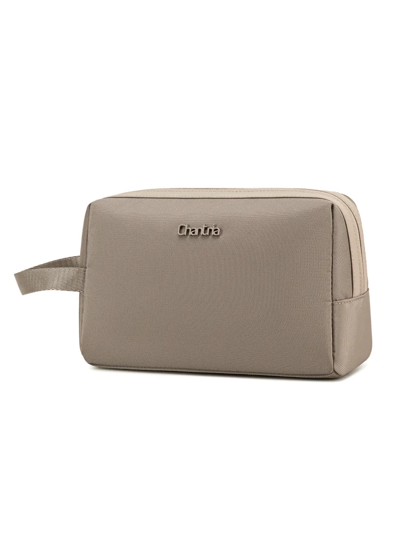 Women's Lightweight Water Resistant Carry All Clutch Bag Pale Silver