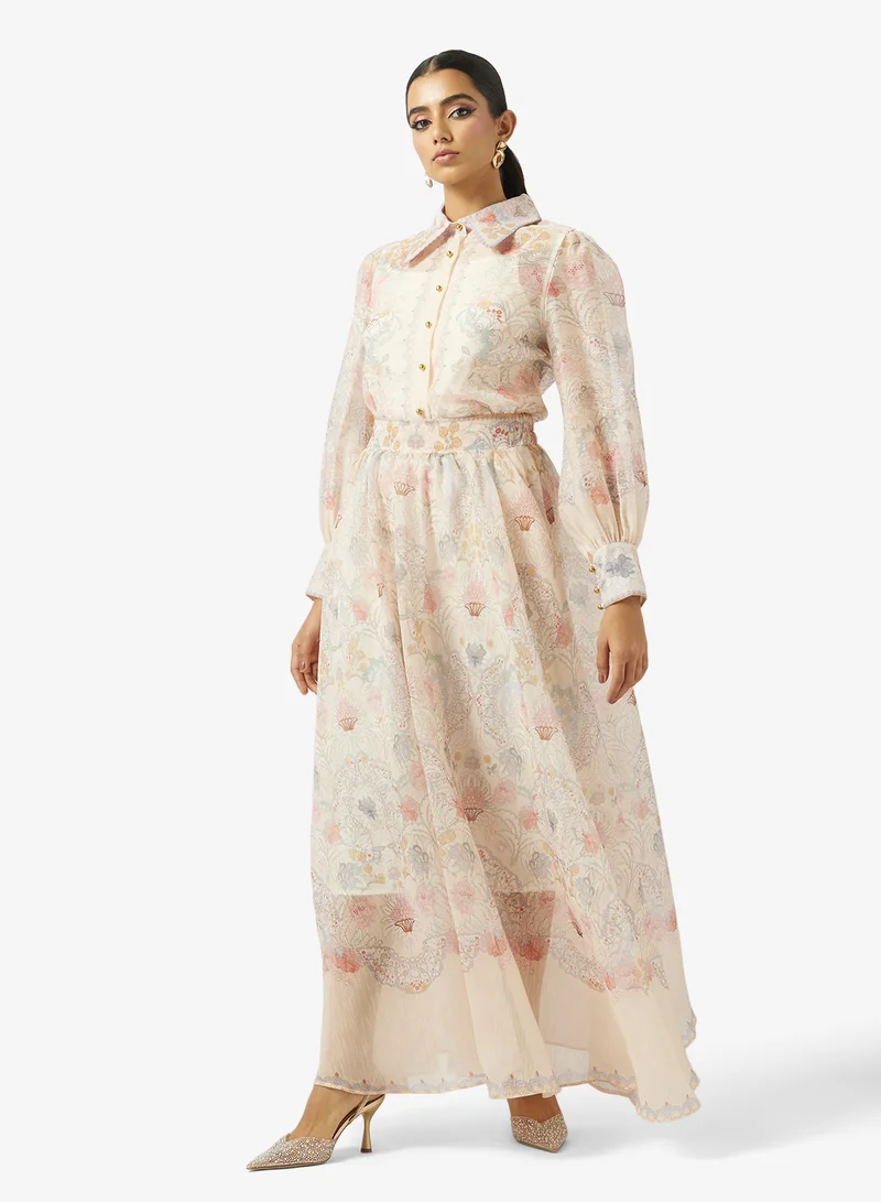 Printed 2-Piece Skirt Set