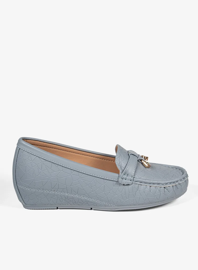 Geoomnii Women's Slip-On Ballet Flats Blue