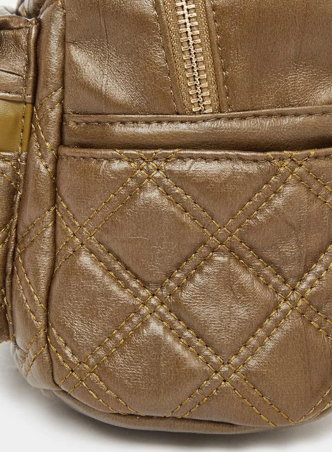 حقيبة ظهر صغيرة مبطنة سوداء ستايلي