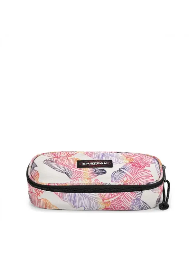 Oval Single Hard Pencil Case Pale Pink
