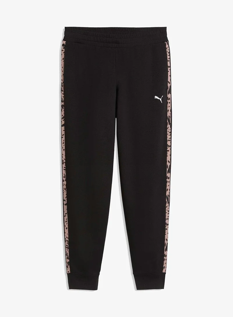 Animal Graphic Comfort Track Pants Black