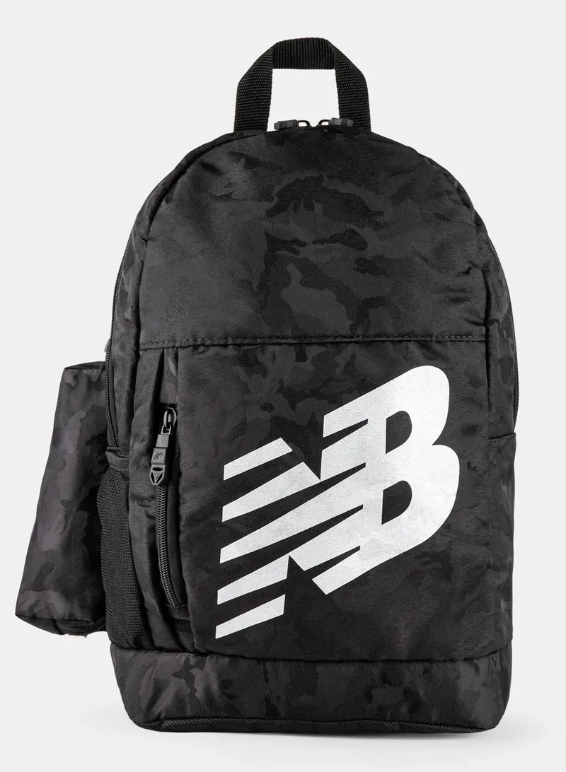 Logo Backpack and Pencil Case Black