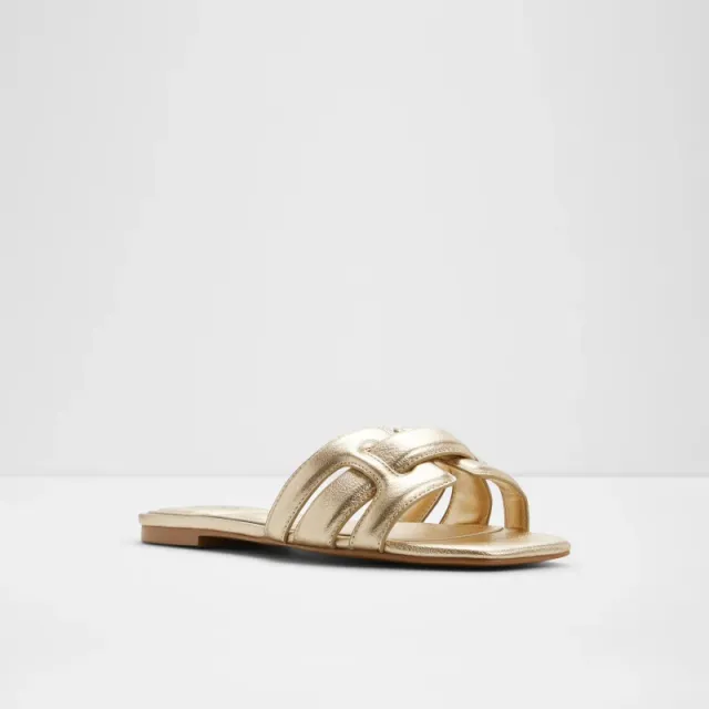 Women's Open Toe Flat Slide Sandals with Dual Density Cushioning – image 4