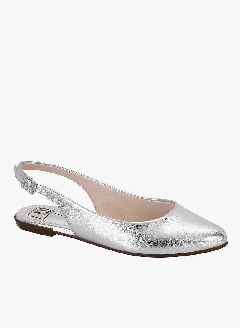 Women's Low Heel Slingback Pumps Silver