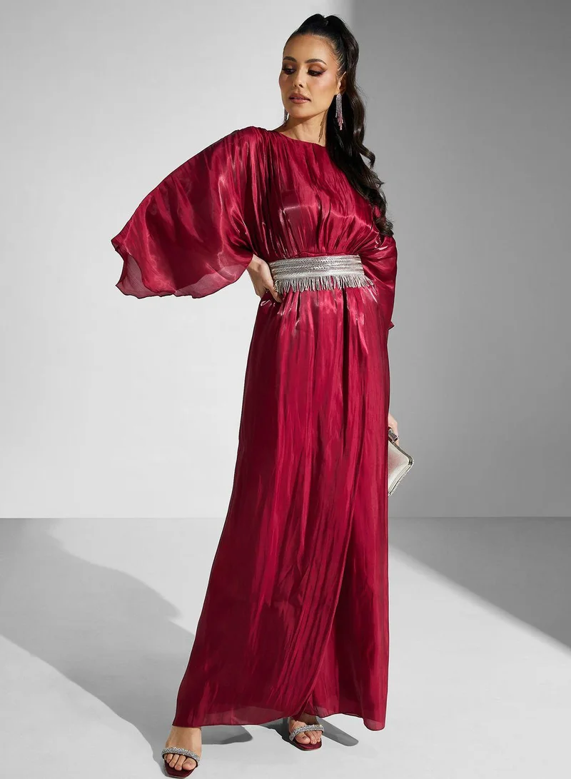 Women's Belted Kimono Dress