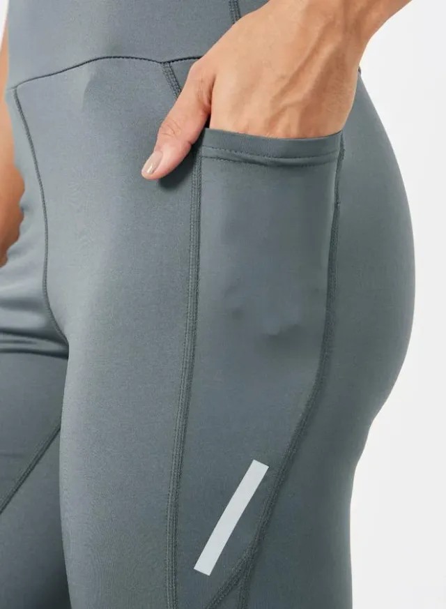 Reflective Striped Mesh Pocket 7/8 Leggings – image 4