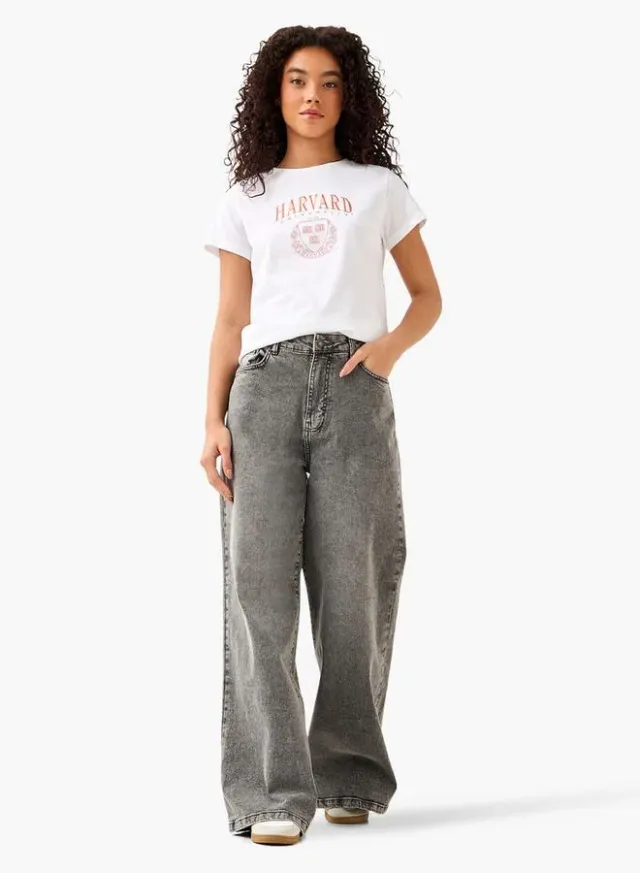 تي شيرت قطن مطرز Harvard University – صورة 2