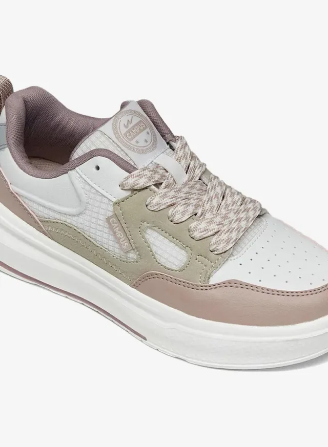 أحذية رياضية نسائية لطيفة قصيرة بتصميم أنيق متعدد الألوان مع تفاصيل دانتيل منقوشة – صورة 6