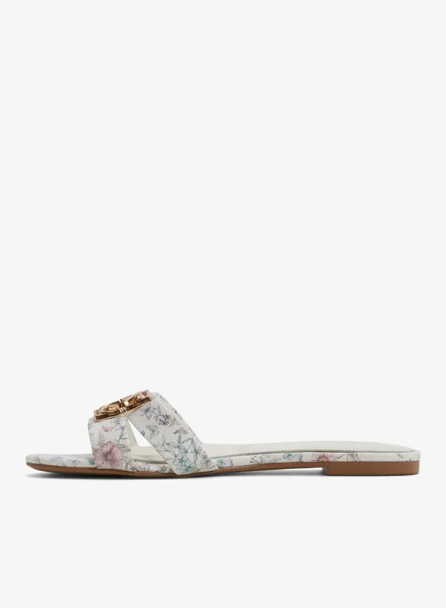 SUNRAY Open Toe Flat Sandals Beige – image 3