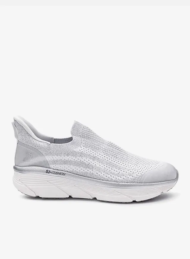 IconStyle Women's Trail Running Slip-On Sneakers - OffWhite/Silver – image 2