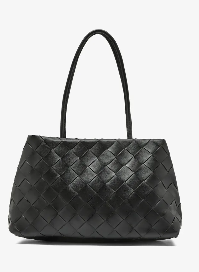 Woven Textured Tote Bag