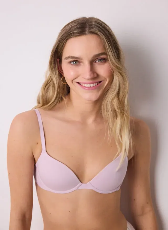 Classic Cotton Bra Pink – image 4
