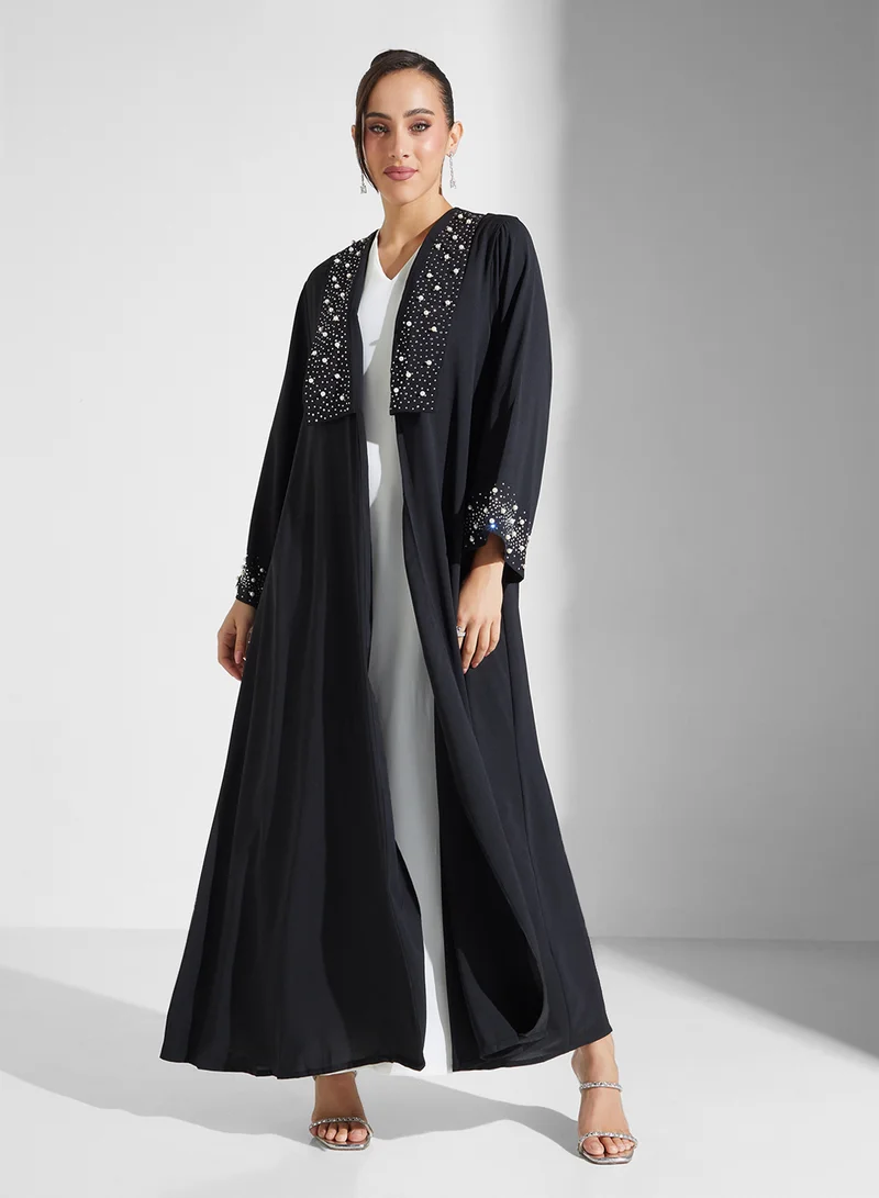 Embellished Abaya Black
