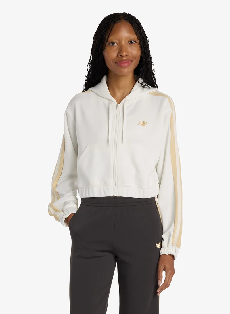 Interlock Full-Zip Jacket Beige