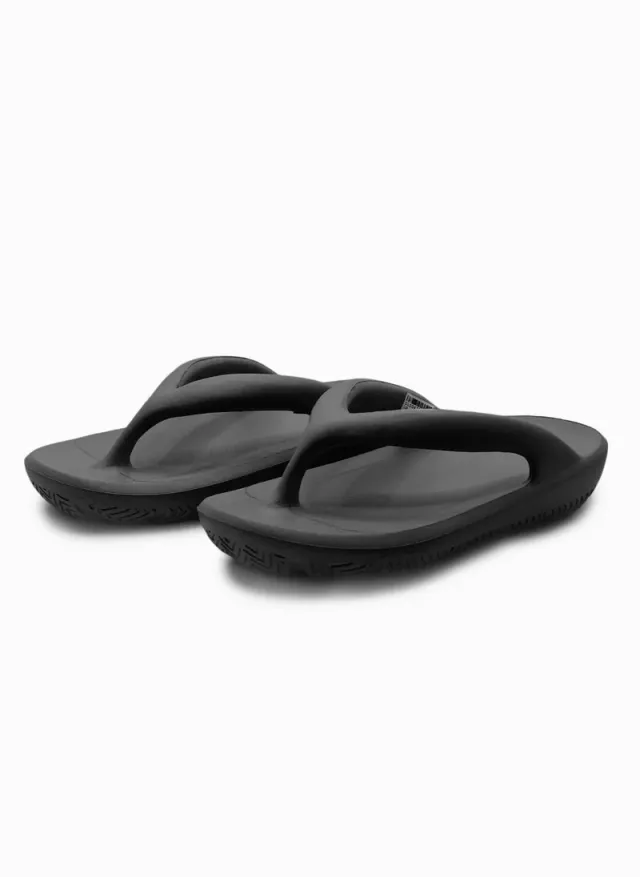 Black Unisex Flip-Flops - Mesh Upper, High Elasticity, Comfortable Design – image 5