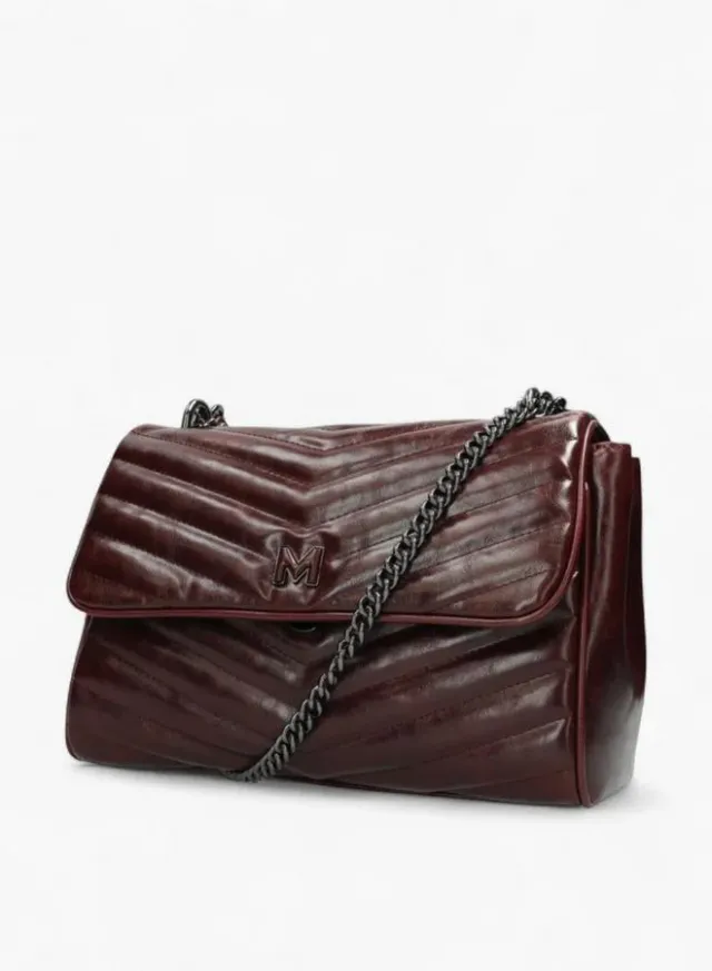 Textured Chain Shoulder Bag – image 3