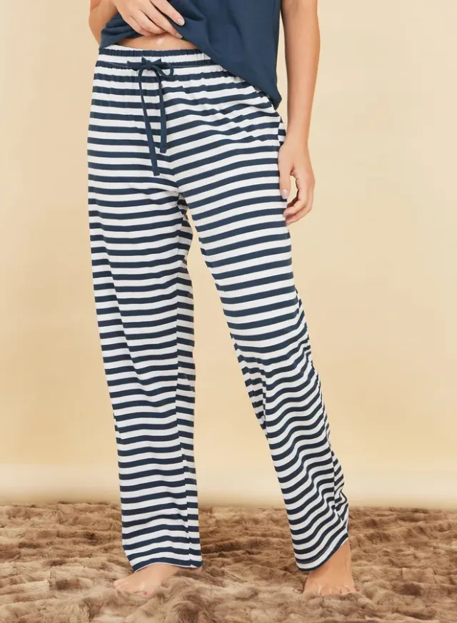 Styli Cotton Striped T-Shirt & Pyjama Set – image 5