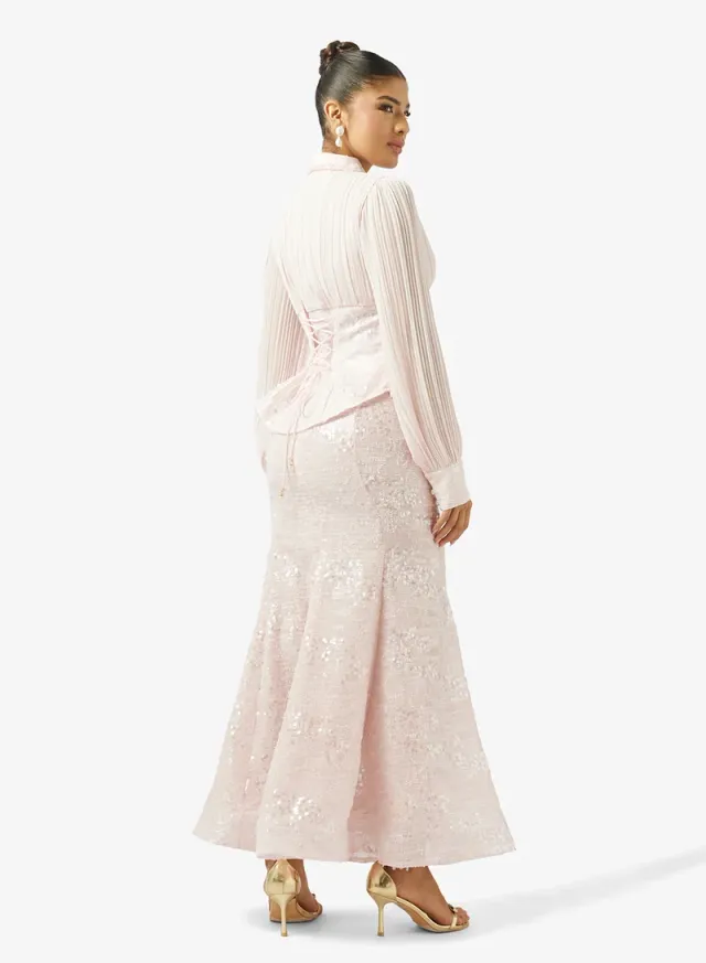 Shimmer Blouse & Skirt Set – image 2