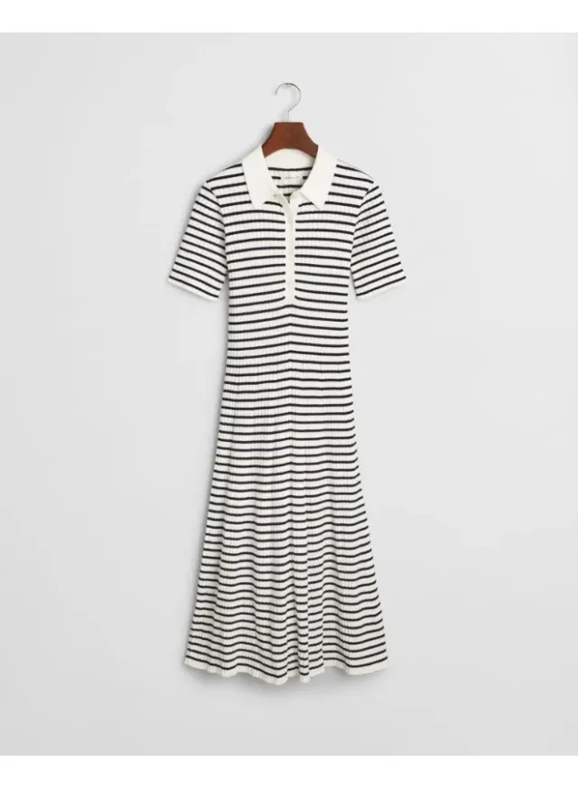 Striped Knit Dress – image 3