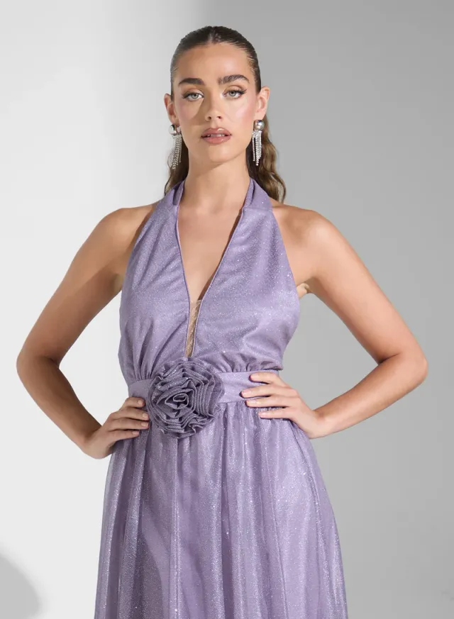 Floral Halter Gown – image 3