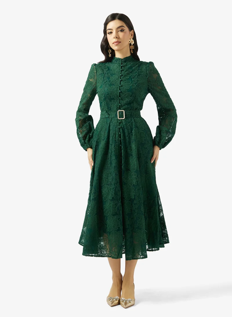 Elegant Lace A-line Dress