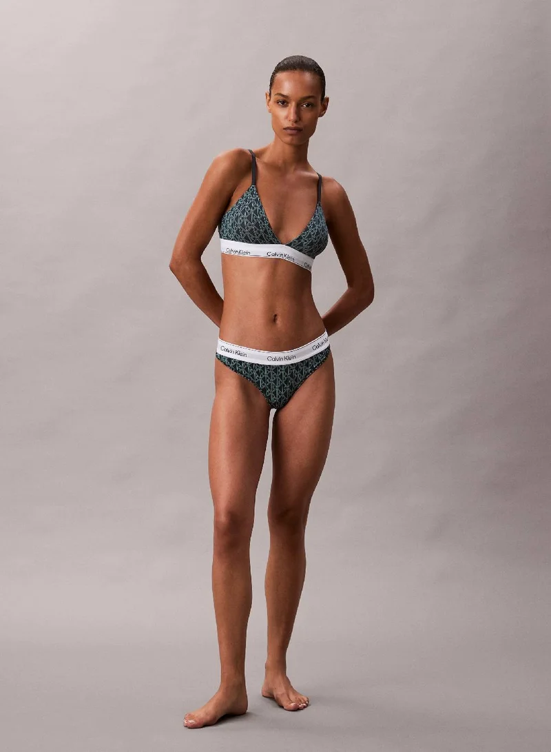 Icon Cotton Modal Thong Dark Slate Gray
