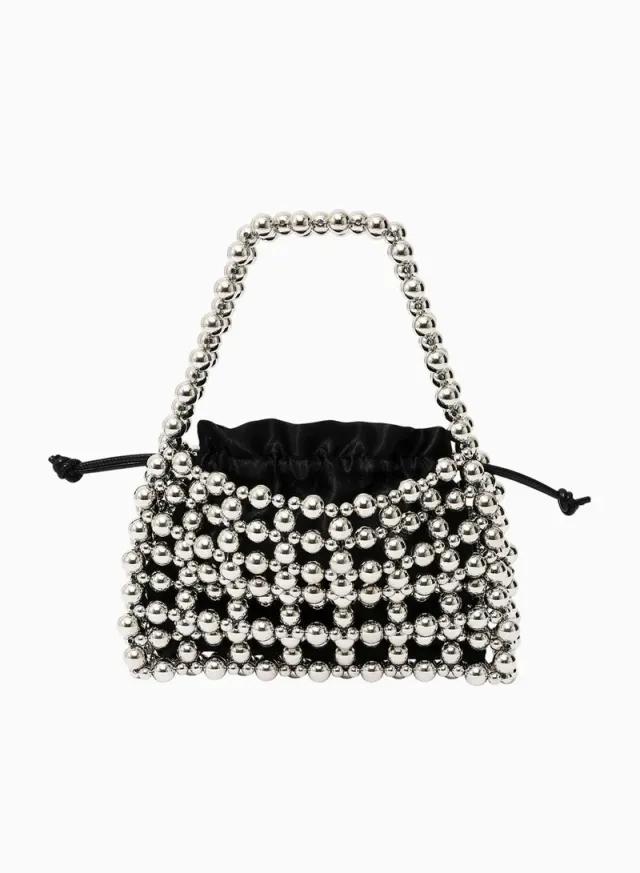Beaded Top Handle Bag