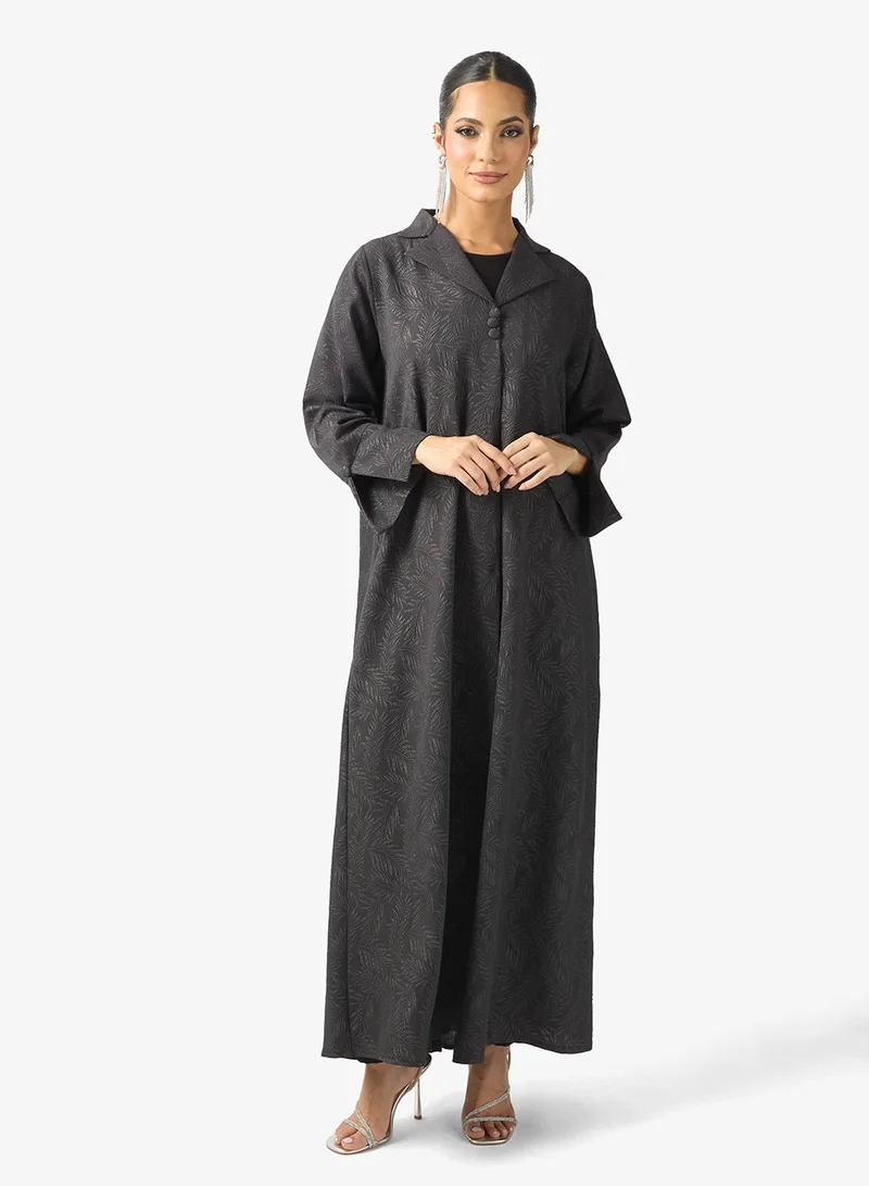 Textured Abaya Set