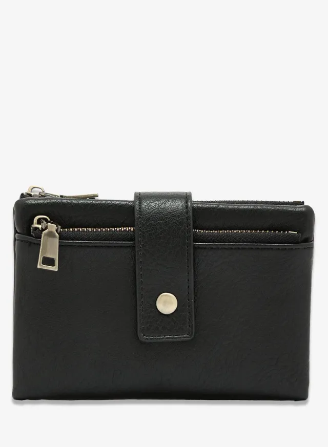 Classic Gold Accent Wallet Black