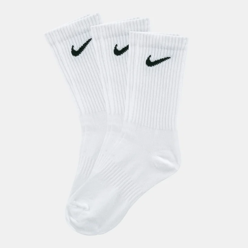 Men's Training Crew Socks (3-Pack) White