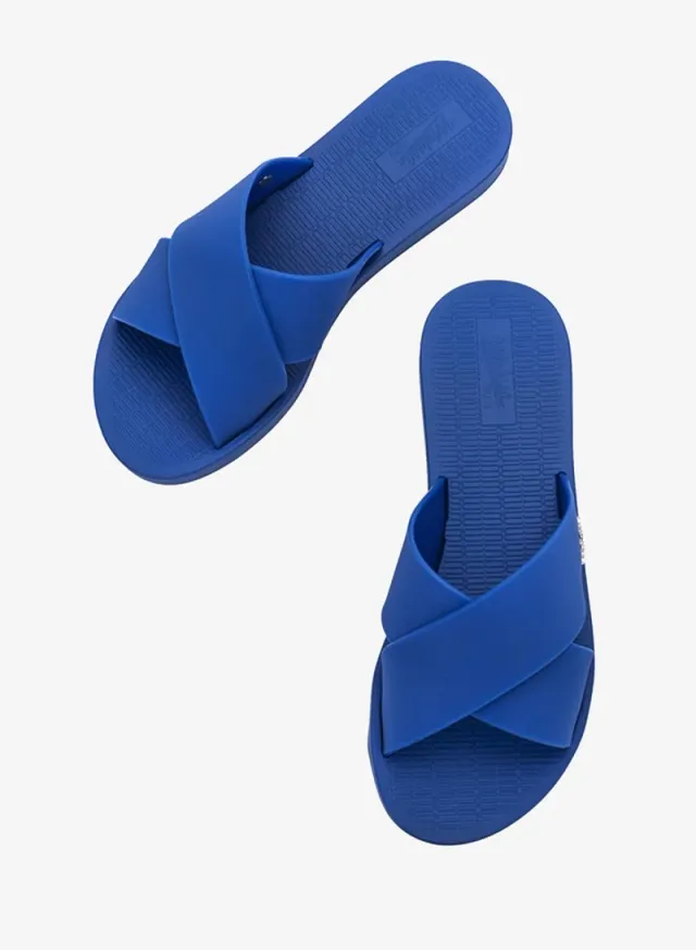 Melissa Sun City Walk Women's Blue Open Toe Slides – image 4