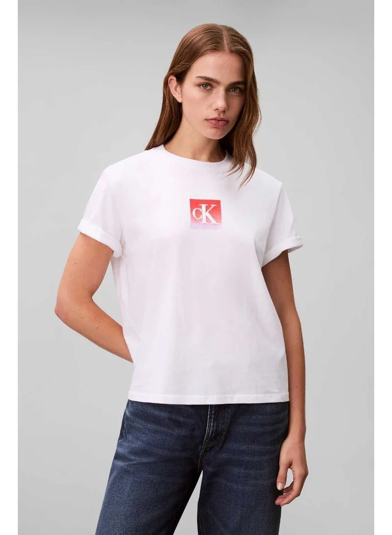 Boxed Monogram T-Shirt White