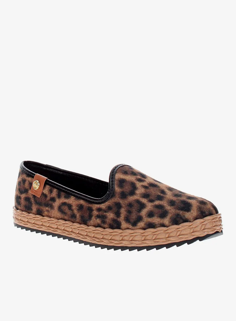 Girls' Ballerina Slip-On Flats Brown