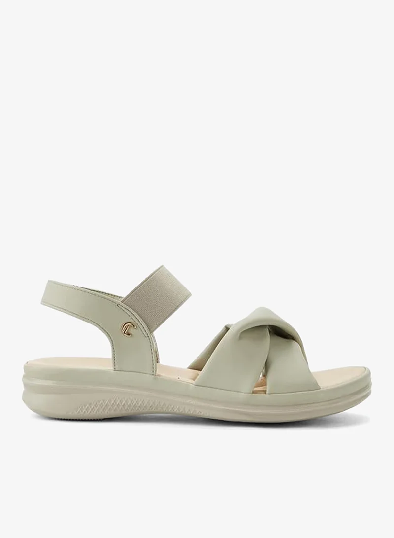 Women's Cross Strap Comfort Sandals Green