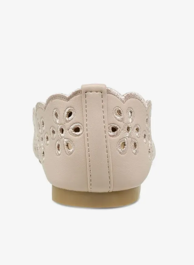 Flora Bella Women's Scalloped Laser Cut Ballerinas – image 5