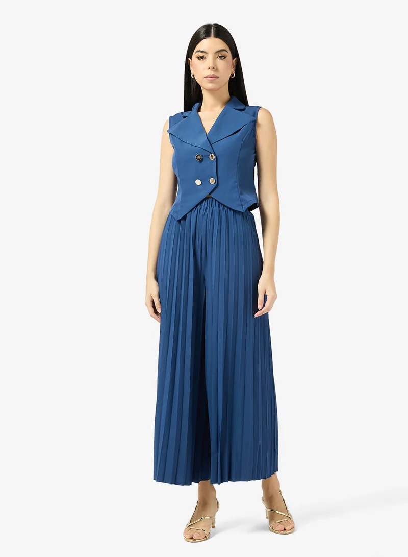 Vest Top and Pant Set Blue