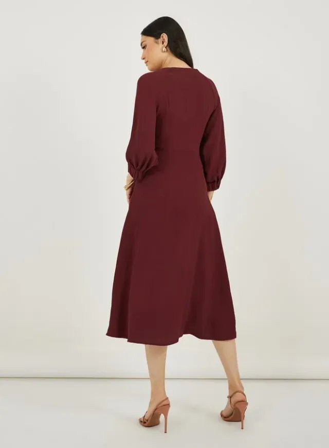 Tie-Front Midi Dress – image 6